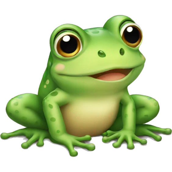 cute frog learn emoji