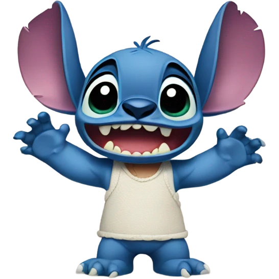 Stitch from lilo and stitch teaching a media film class emoji