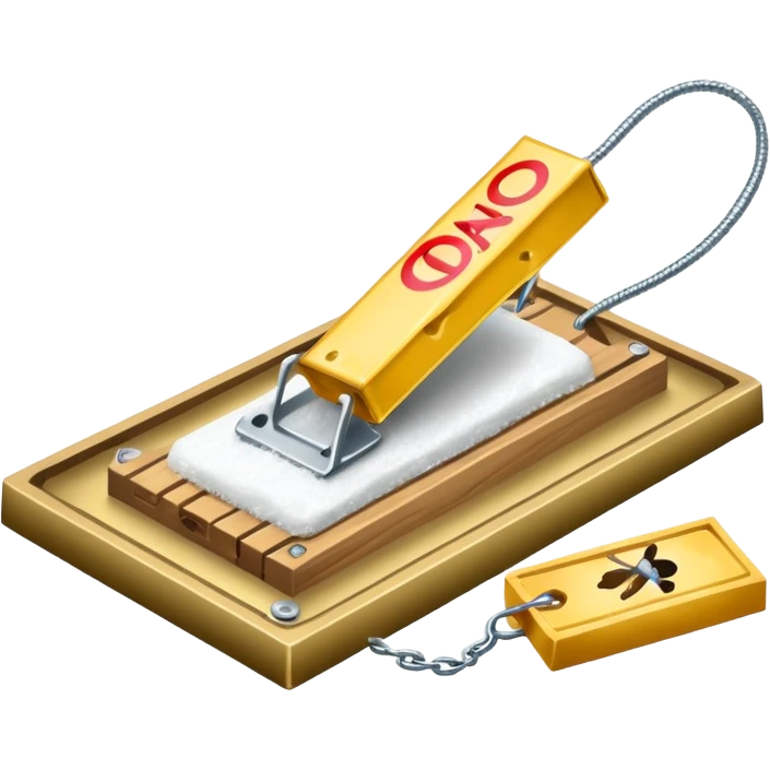 mouse trap with cocaine as bait  emoji