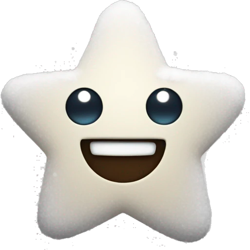 star with snow emoji
