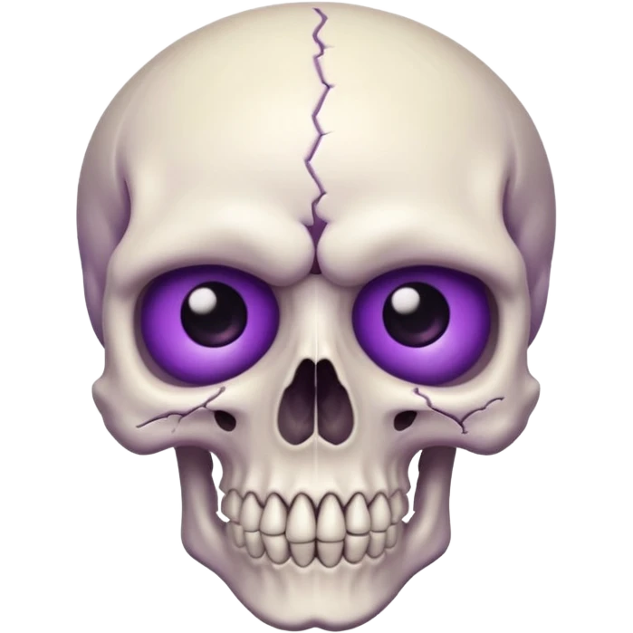  eyes perple with Skull inside emoji