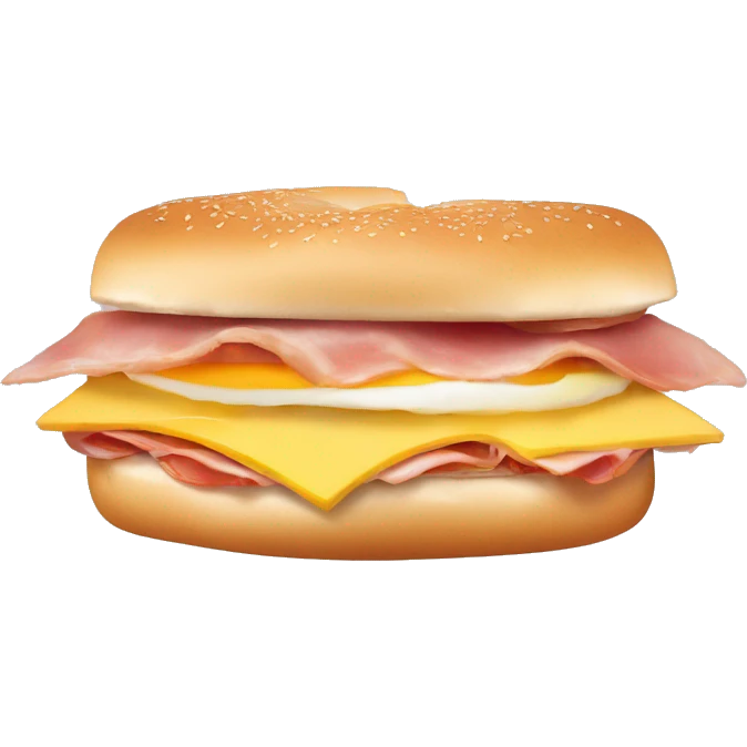 Taylor ham egg and cheese sandwich on a bagel  emoji