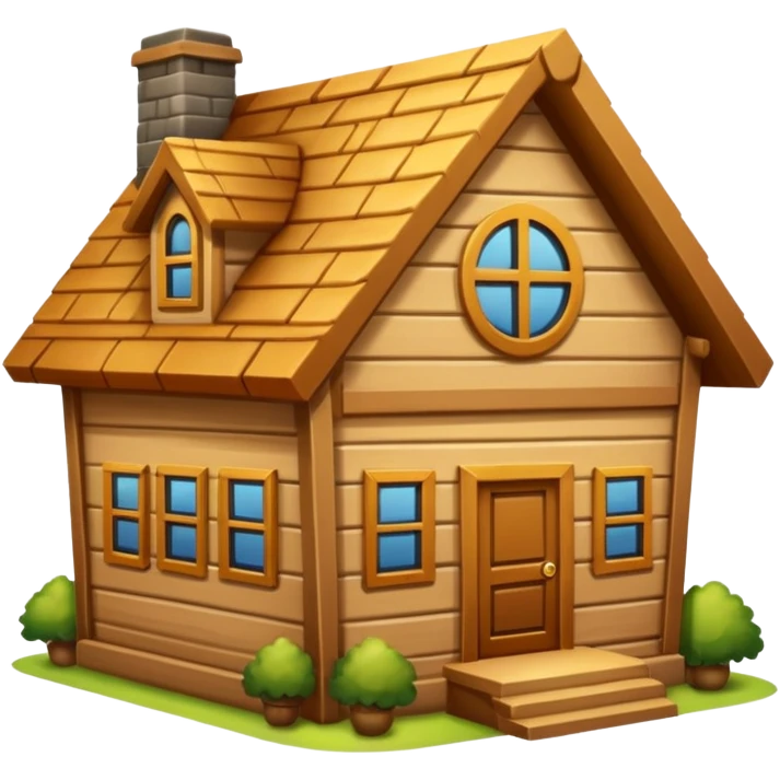 big wood house emoji