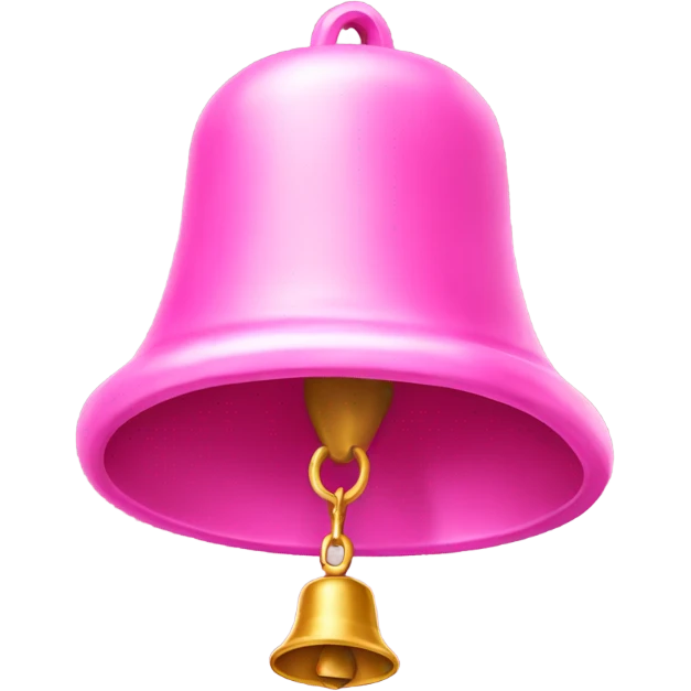Pink bell emoji