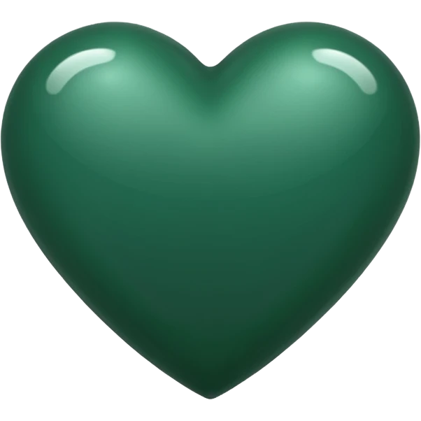 Dark green heart emoji