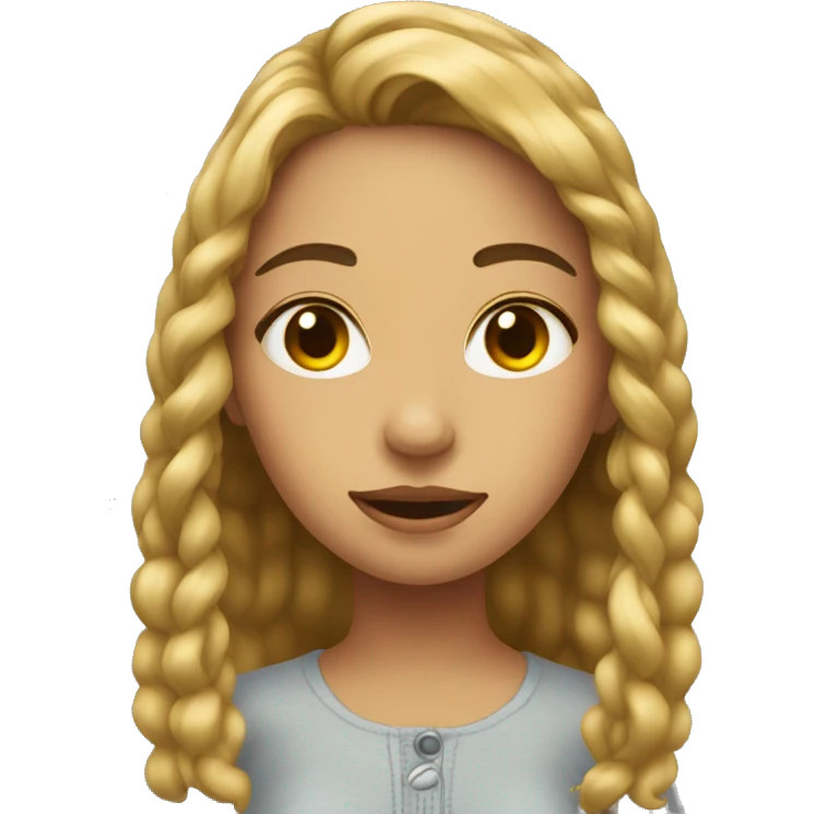 reflection of a girl selfie emoji