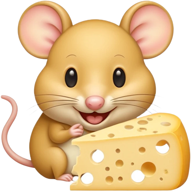 emoji di un topo che mangia il formaggio emoji