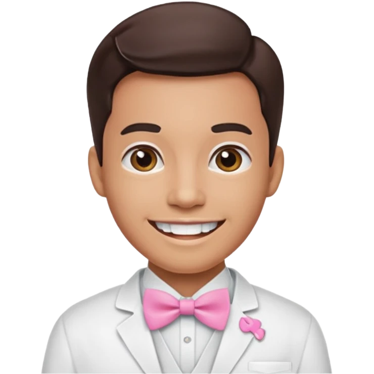 Dentista con un lazo rosa emoji