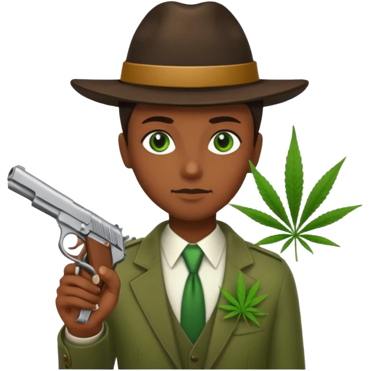weed n guns emoji