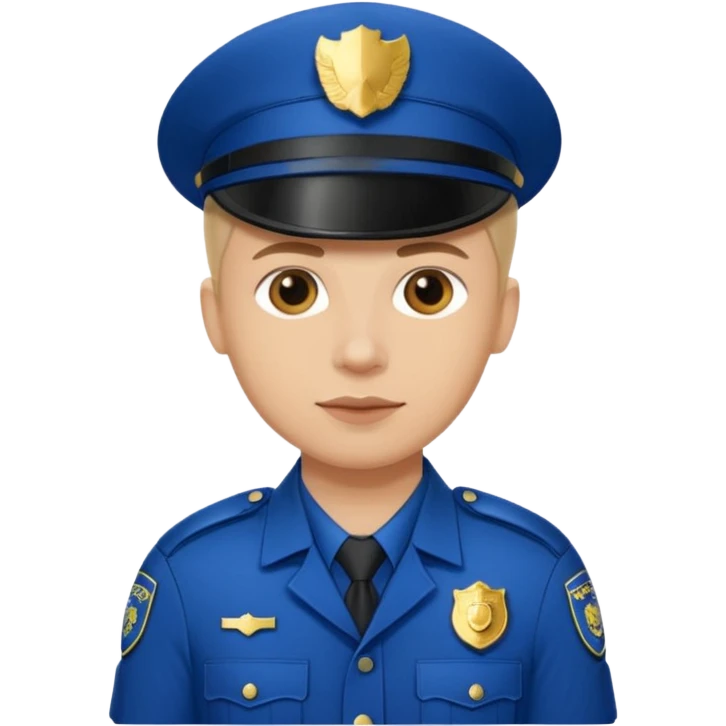 policia blanco europa emoji