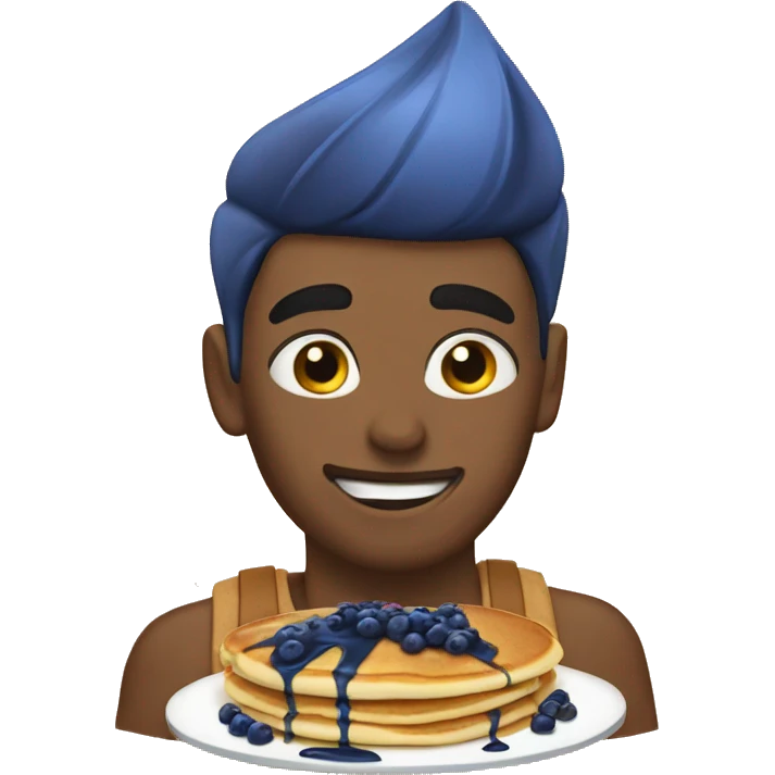 Blueberry pancakes  emoji