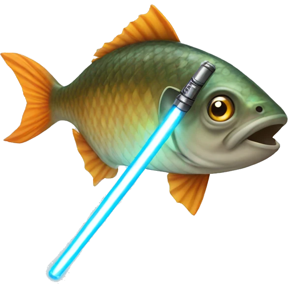 Fish with Lightsaber  emoji