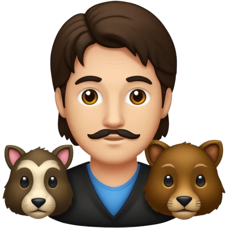 GRANJERO PIEL CLARA Y PELO OSCURO CON ANIMALES emoji