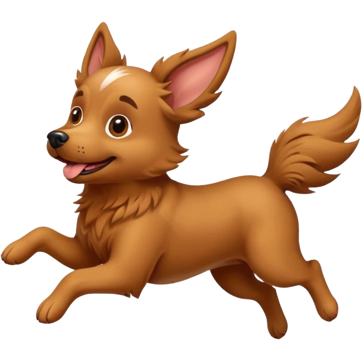 Flying dog emoji