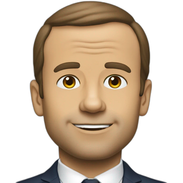 macron simpson like emoji