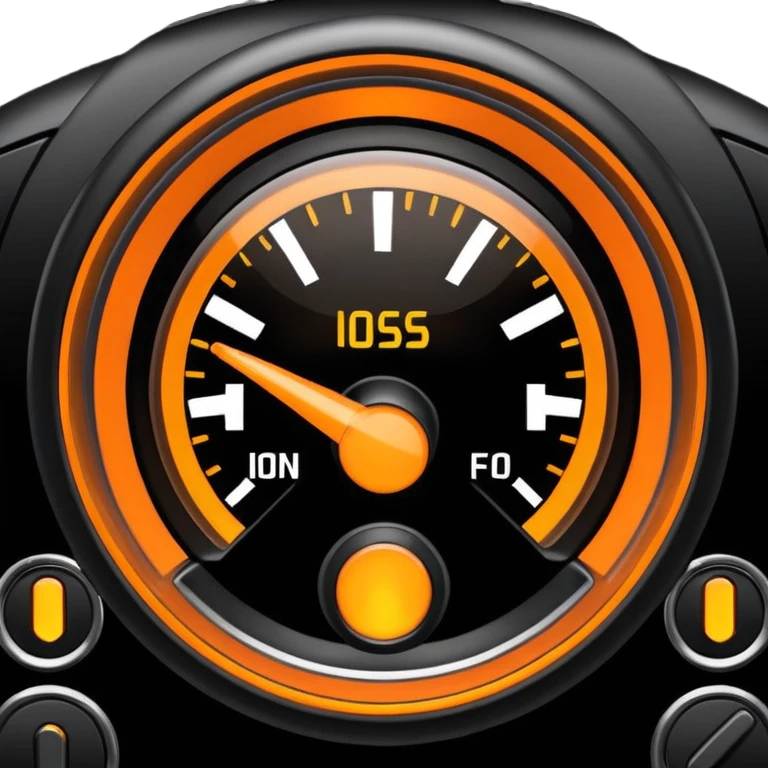 Engine management warning light  emoji