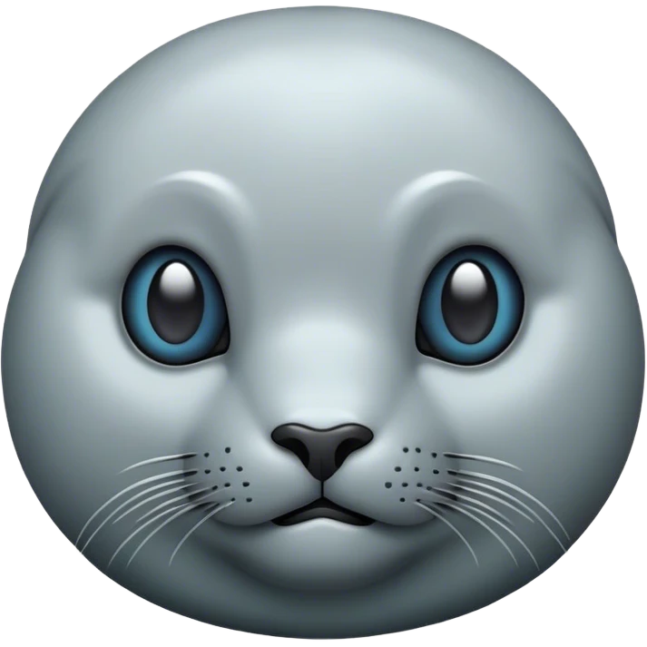 Cinematic Noble Seal Portrait Emoji, Poised and streamlined, with a sleek, smooth body of glossy, muted hues and expressive, dark eyes complemented by a rounded, agile head, Simplified yet sharp and sophisticated features, highly detailed, glowing with a soft, maritime luminescence, high shine, intelligent and graceful, stylized with an air of coastal authority, focused and alert, soft glowing outline, capturing the essence of a watchful marine guardian that appears ready to glide out of the screen with effortless authority! emoji