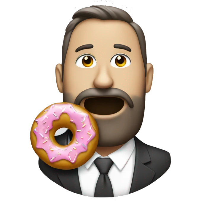 Stringer Bell with a donut emoji