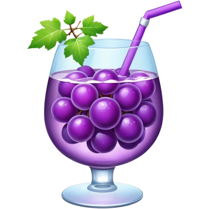 Ice grape ade emoji