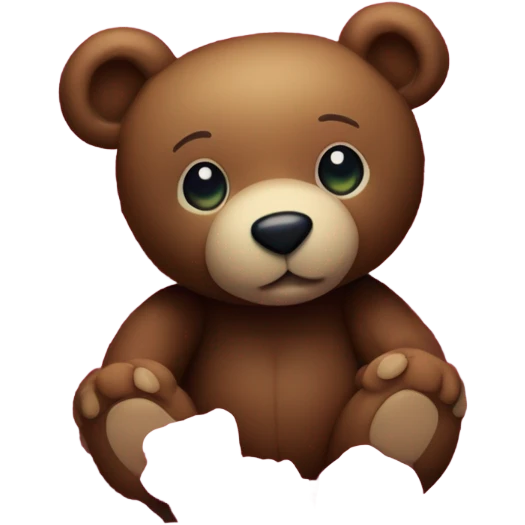 Valentine’s cute teddy bear made out of tiny roses  emoji