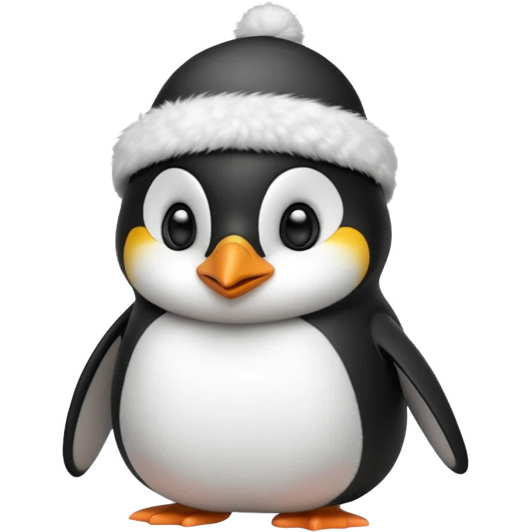 penguin iwht a funny hat emoji