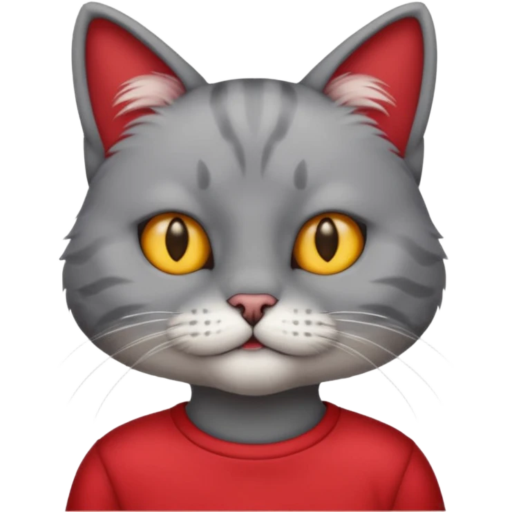 cat red shirt emoji