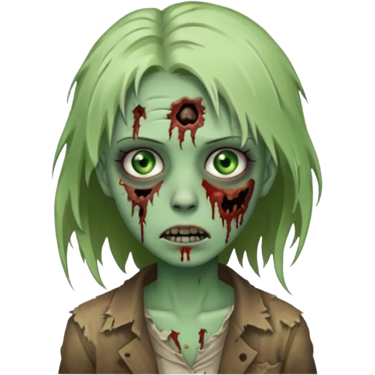 Zombie girl emoji