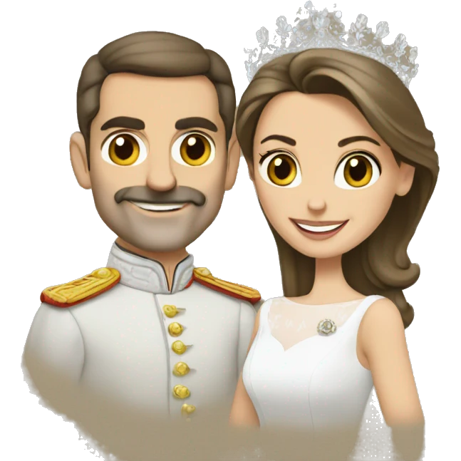letizia &  king felipe  emoji