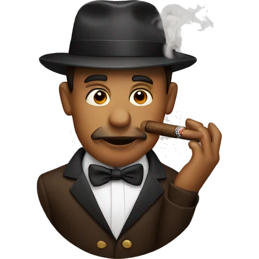 Smoking a cigar emoji
