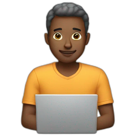 Man with laptop  emoji