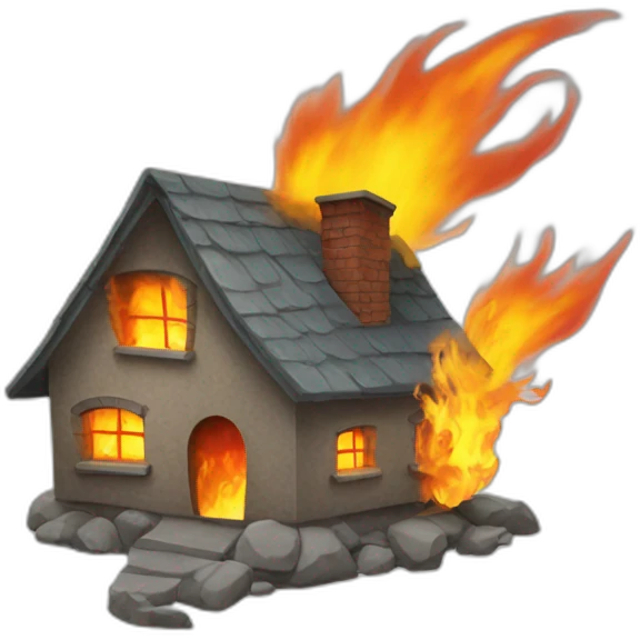 rat with house on fire emoji