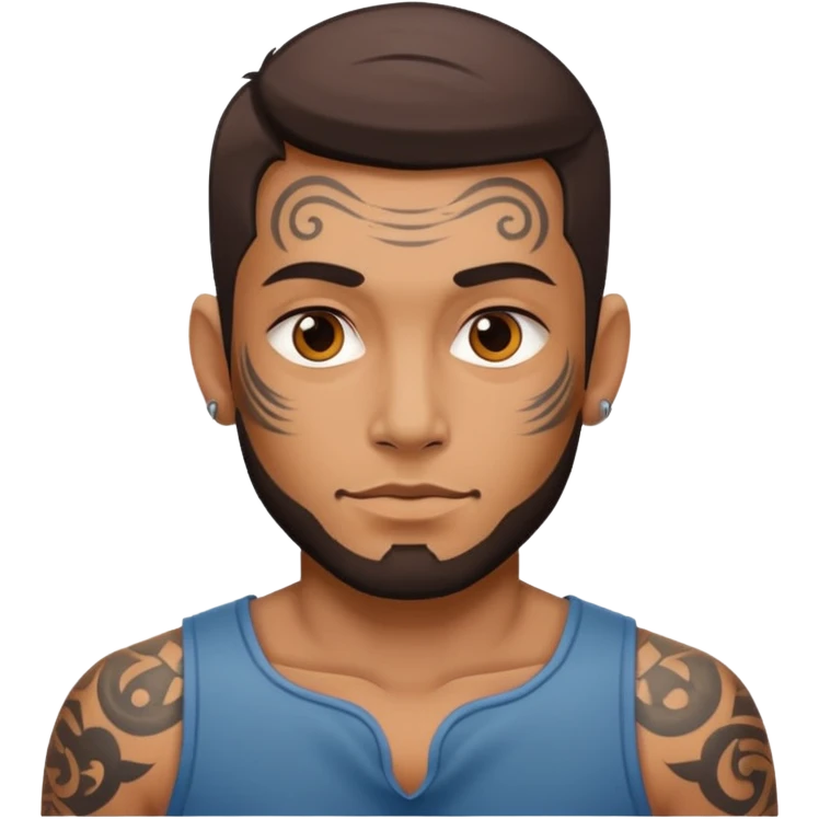 a tatooed man emoji