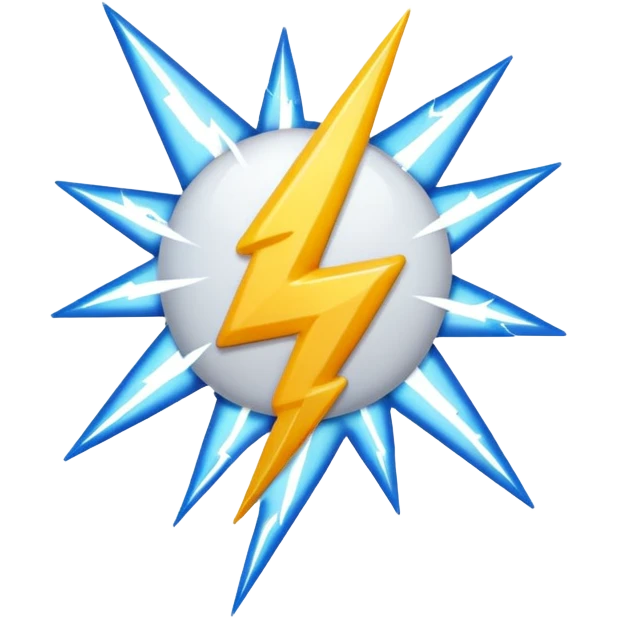  lightning emoji