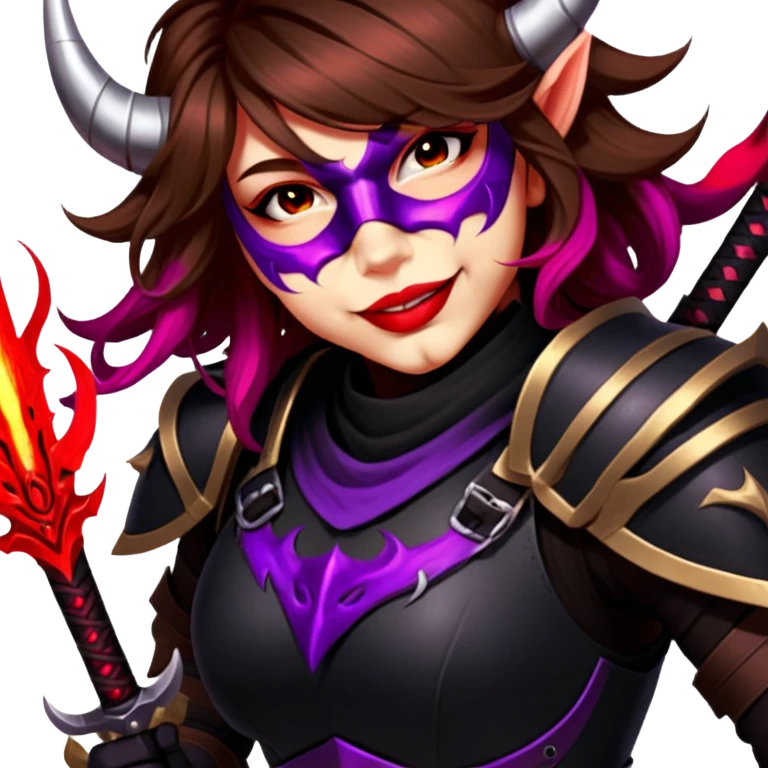 Demon-Horned Warrior emoji