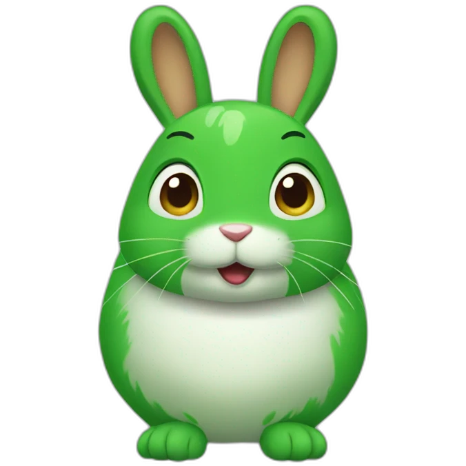 Green rabbit emoji