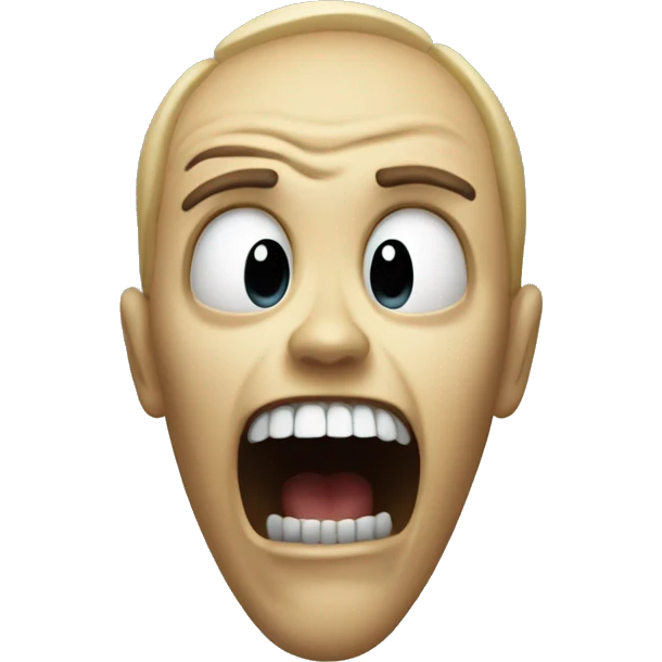 Scream from a horror movie emoji