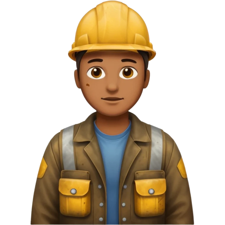 Oil plant worker in spilled clothes emoji
