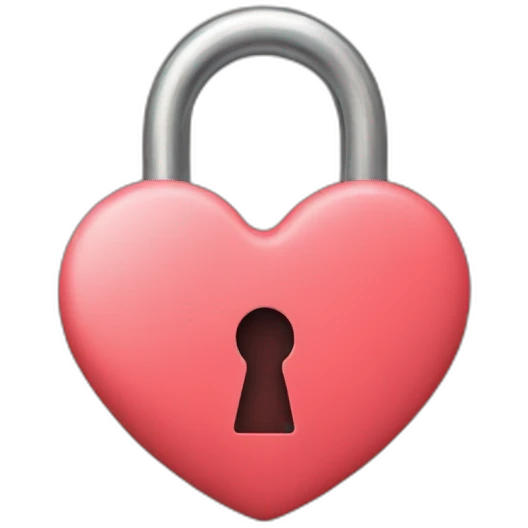 heart shaped lock emoji