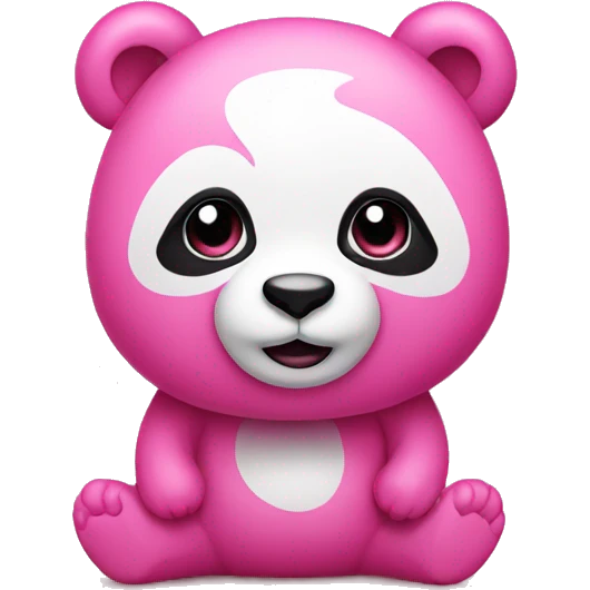 Pink panda emoji