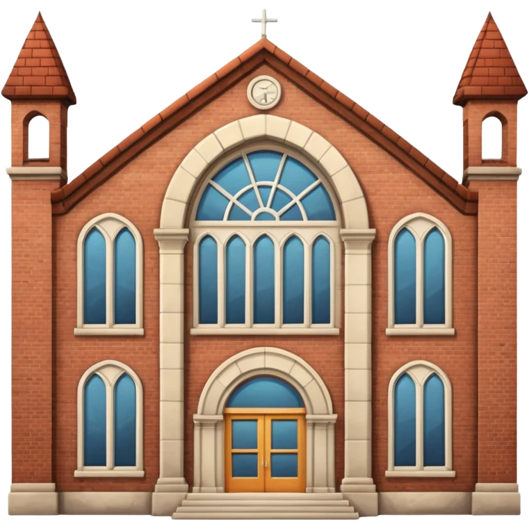 a full view of school building  emoji