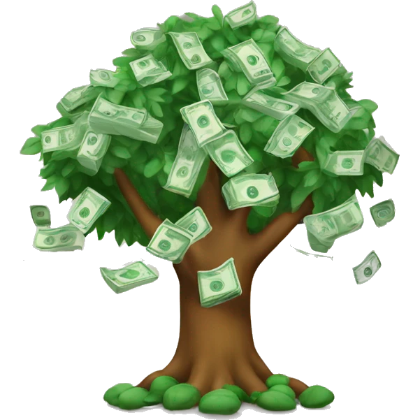 Arbol de dinero emoji
