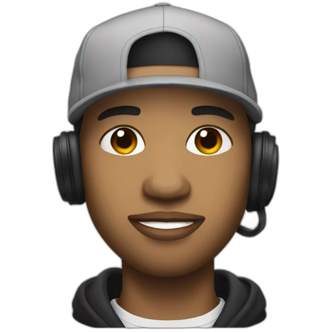 rapper mixed race emoji