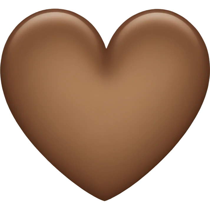 heart brown emoji