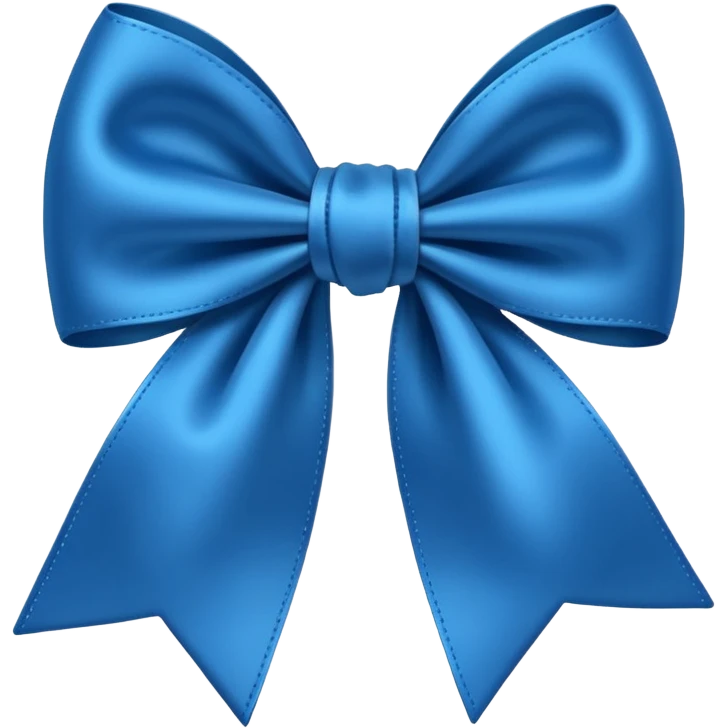 Blue bow emoji