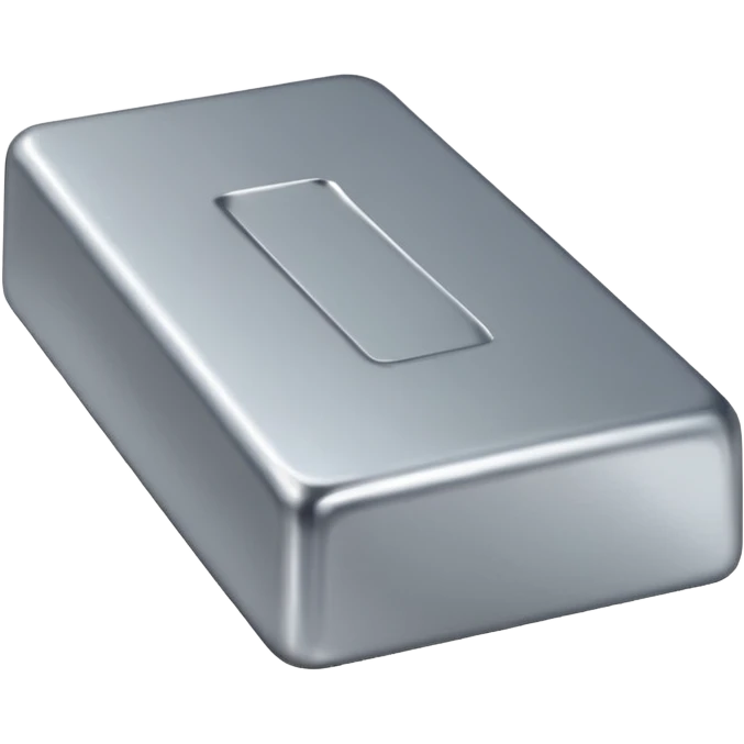 lingote de plata emoji