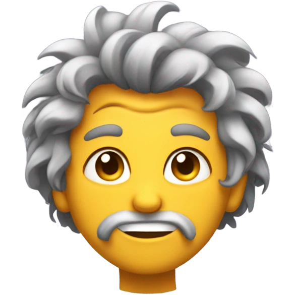 Smirking face with a bad hair do emoji