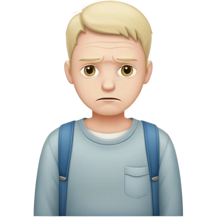 poor man with sad facial expression and empty pockets emoji