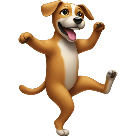 dog dancing emoji