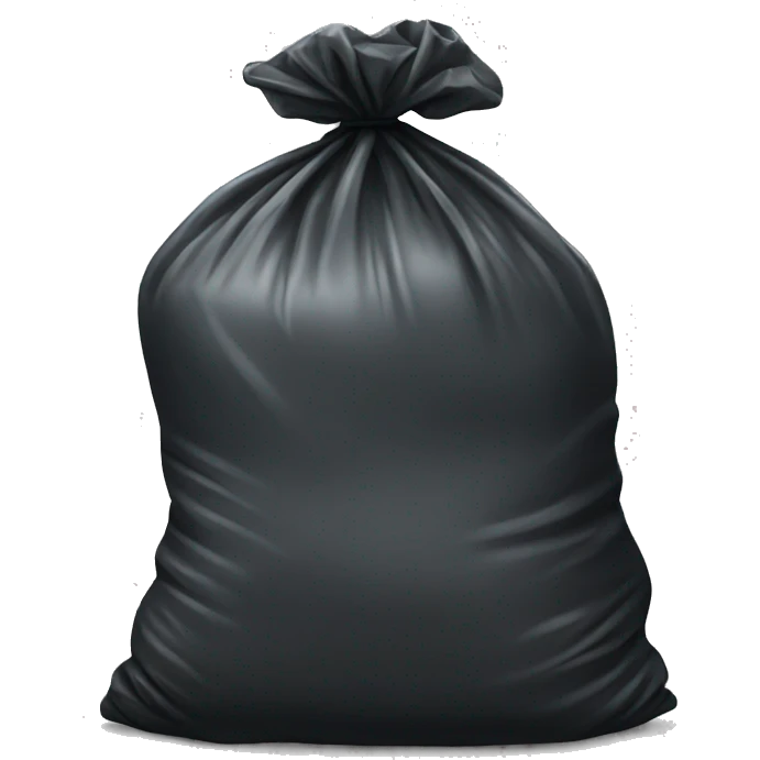 Trash bag emoji