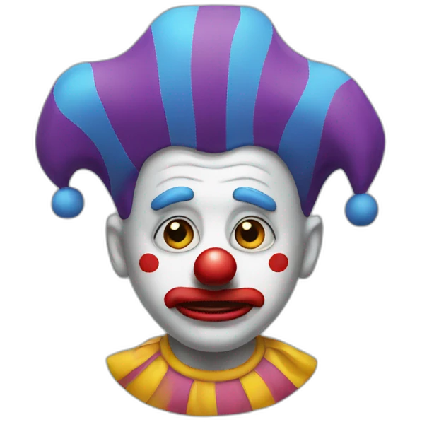 sad clown emoji